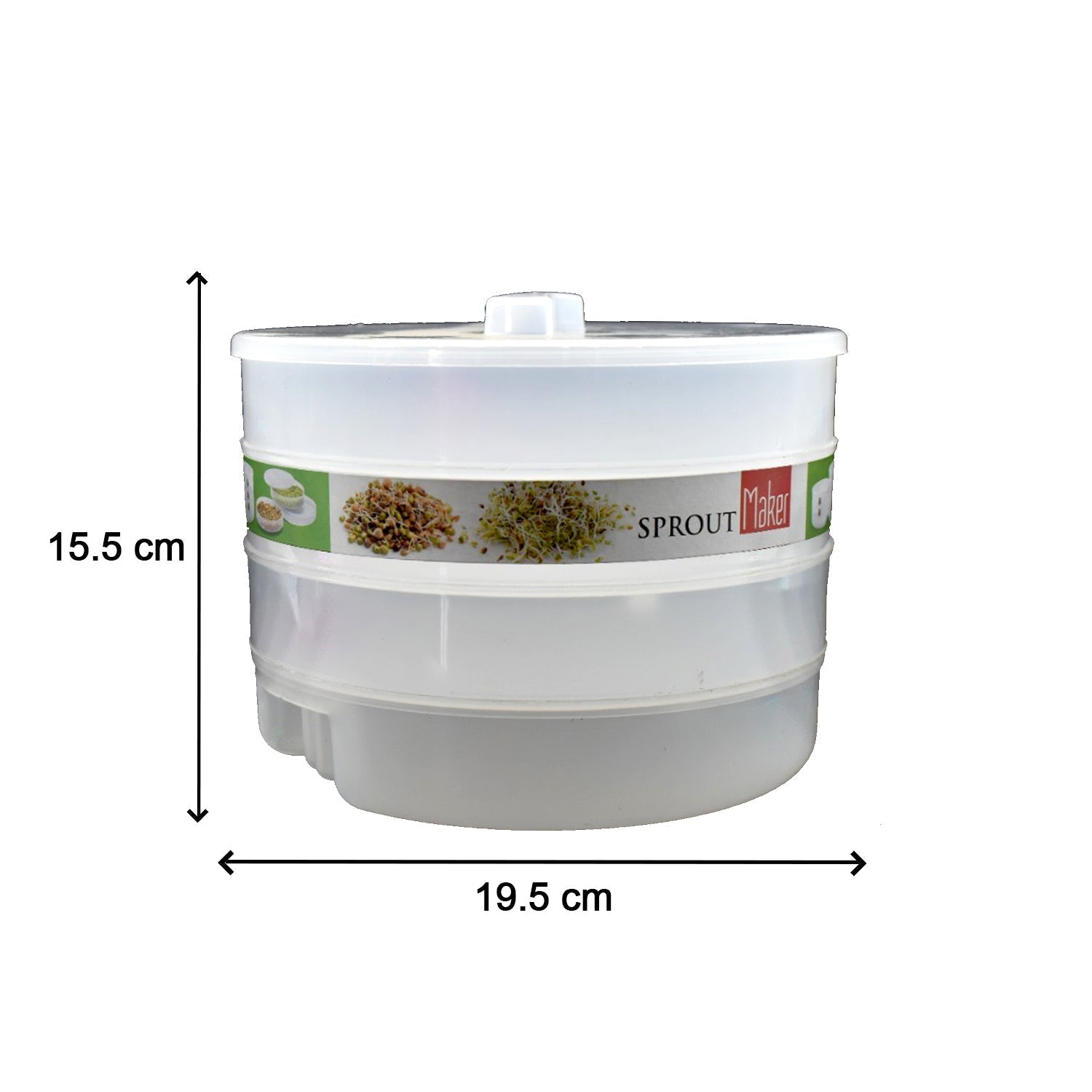 0072 Sprout Maker 4 Layer Used In All Kinds Of Household And Kitchen Purposes For Making And Blending Of Juices And Beverages Etc. Wukusy