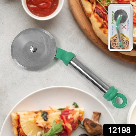 Kitchen Stainless Steel Wheel Pizza Cutter (1 Pc) Wukusy