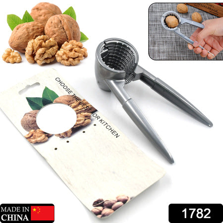 1782 Walnut Cracker Luxury Die Cast Stainless Alloy Nut Cutter Walnut Clamp Plier Portable Smart Walnut Akhrot Pincers Bottle Opener For Pecans Almonds Brazil Nuts Wukusy