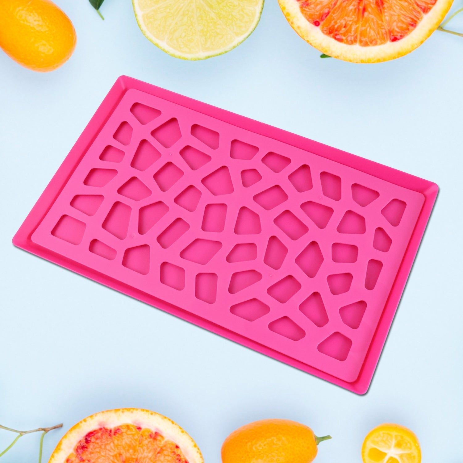 Plastic Kitchen Tray With Modern Hollow Design (40x25 Cm) Wukusy