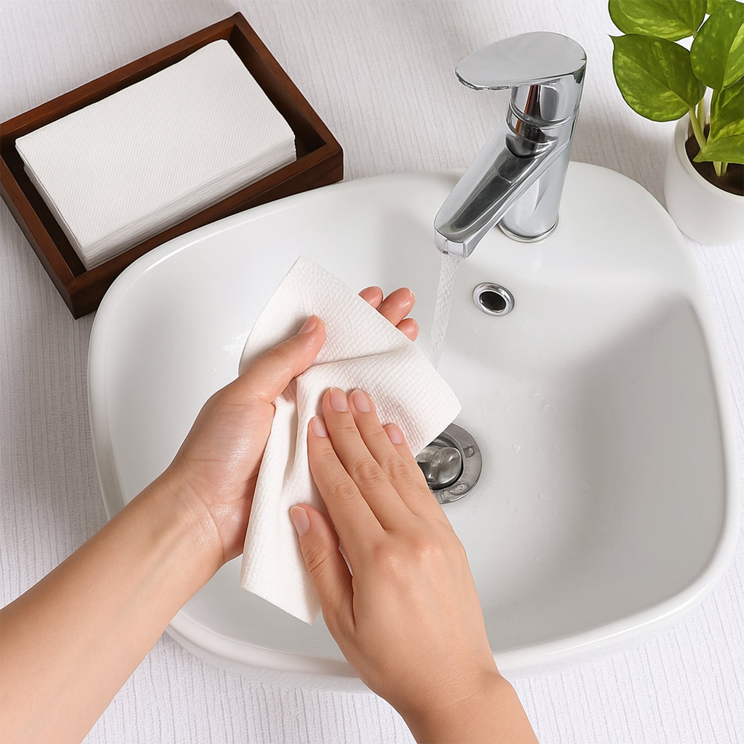 Soft Facial Tissue Paper Napkins Set (50 Pcs Set) Wukusy