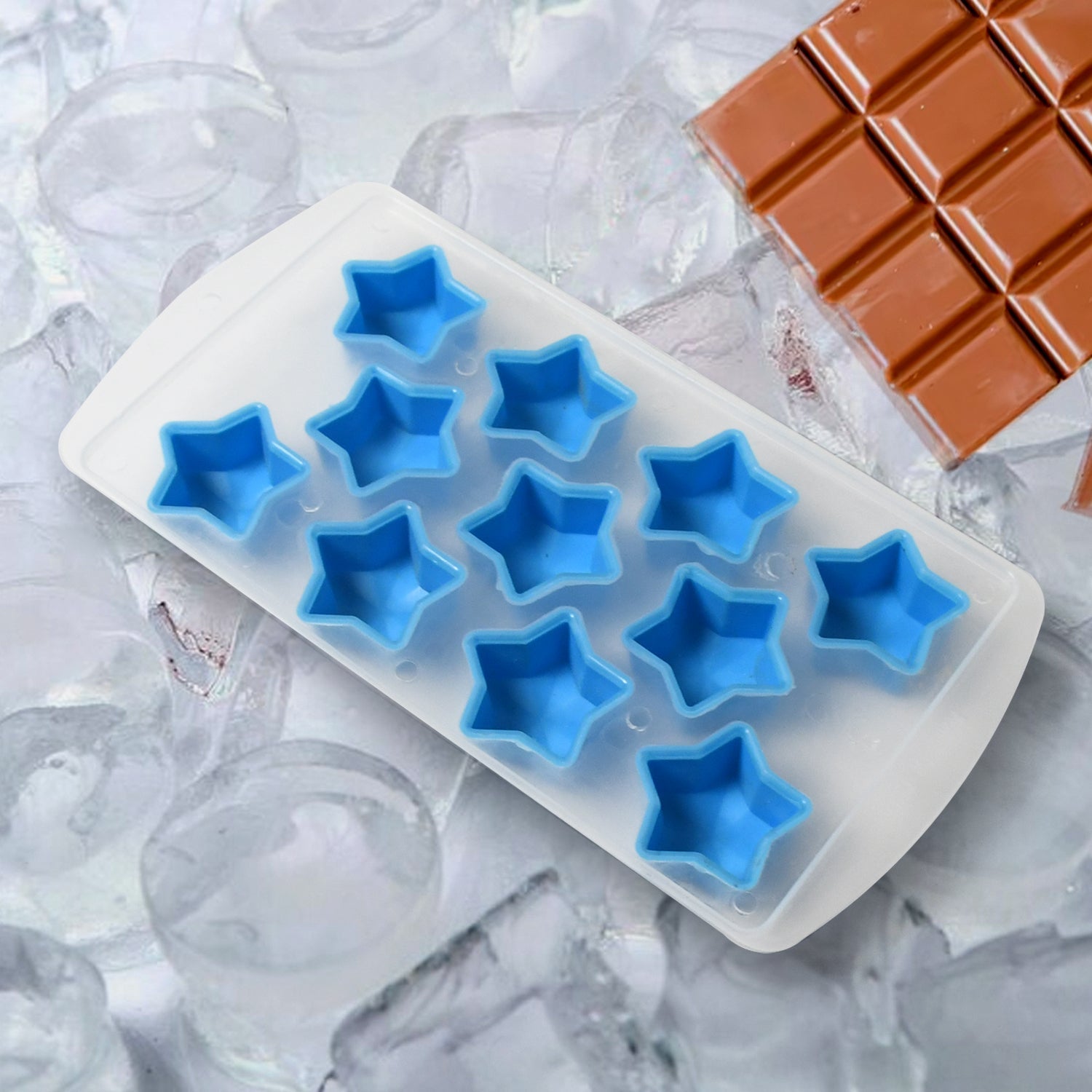 Silicone Mold Ice Cube Tray Creative Sweet Multi Type Ice Tray Buckets Ice Cube Trays Multi Fruit Shape Ice Tray (1 Pc) Wukusy