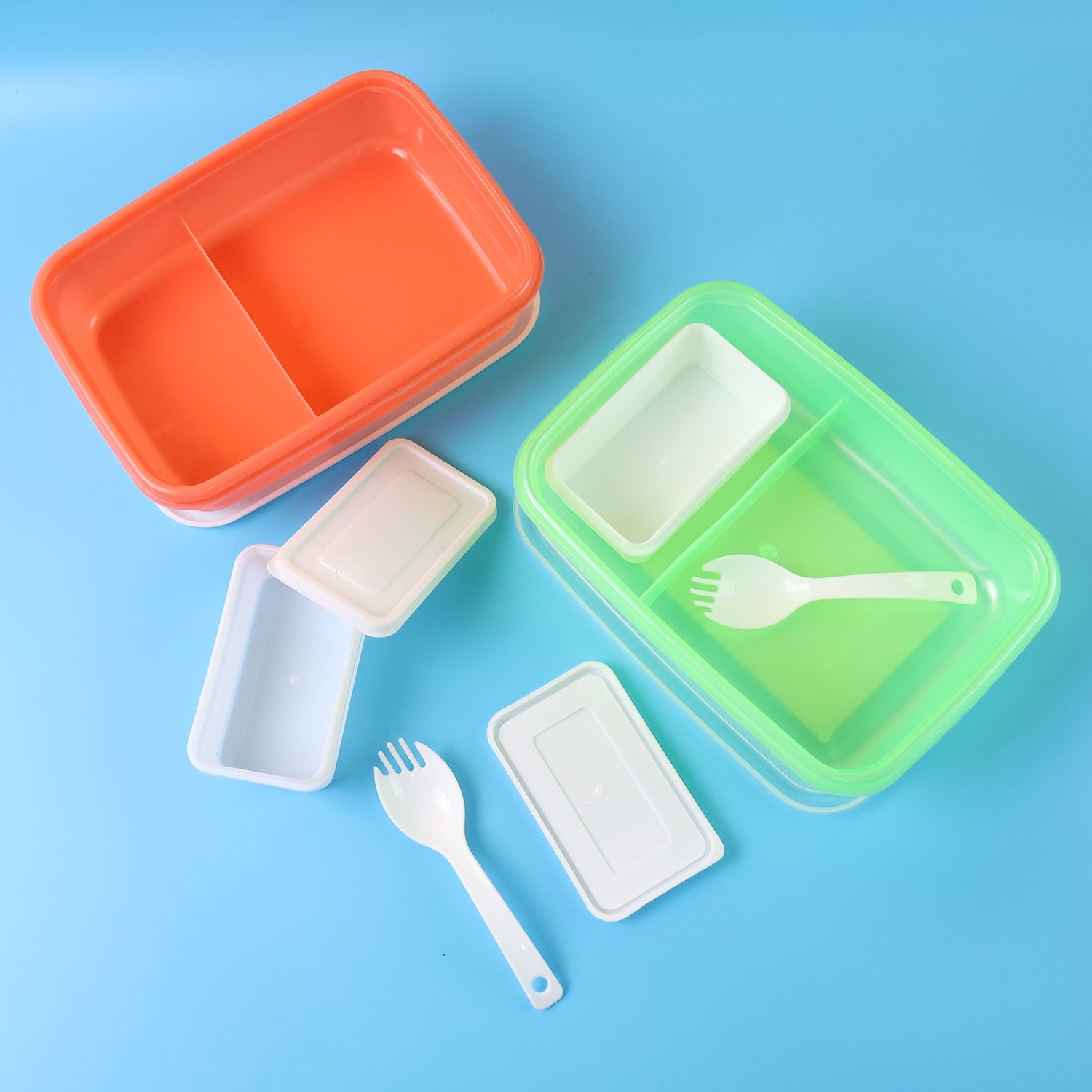 Kids Cartoon Printed Lunch Box Mix Design (1 Set) Wukusy