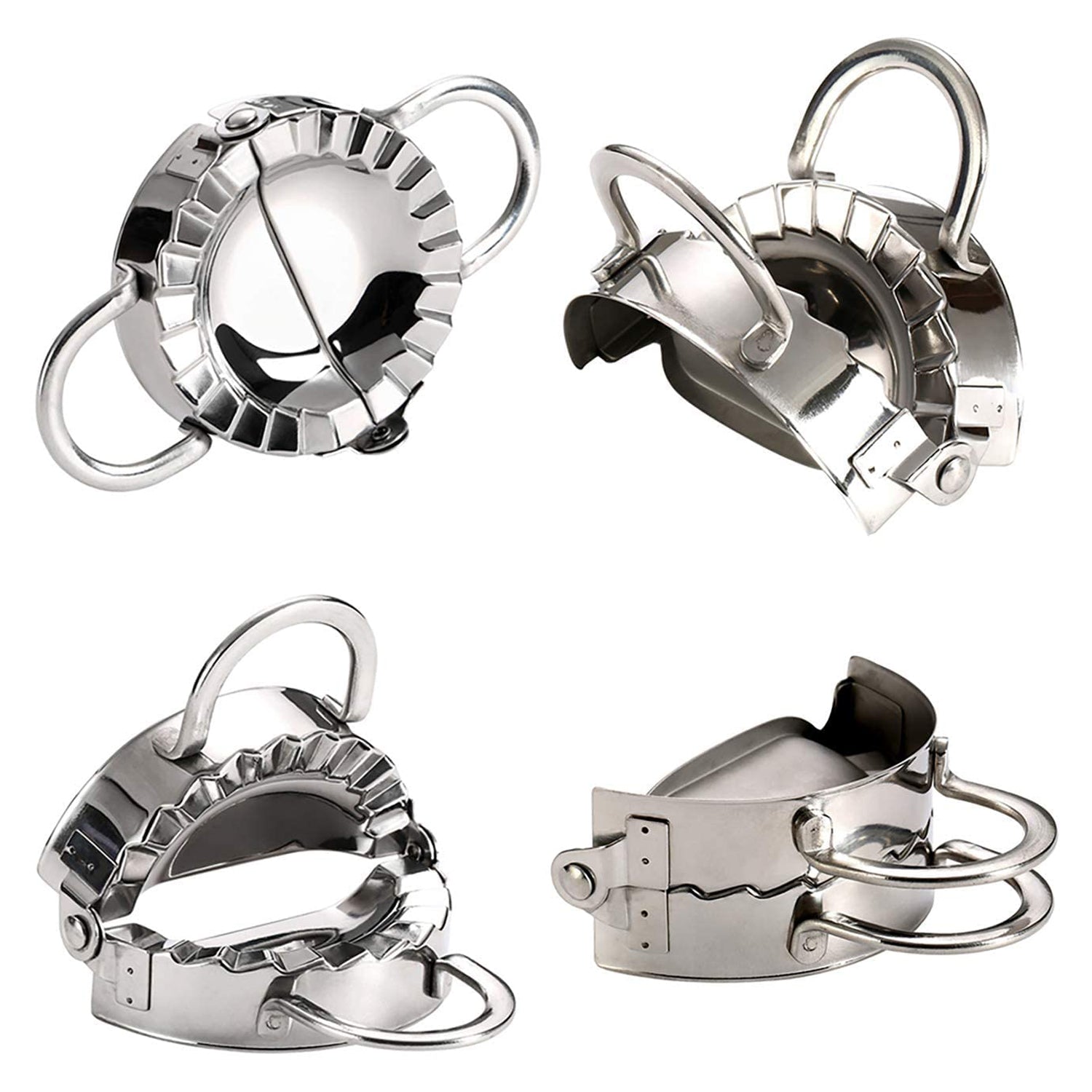 2219 Stainless Steel Dumpling Maker Dough Cutter Pie Mold Tool. Wukusy