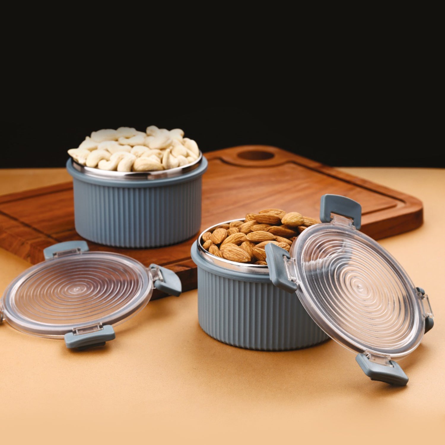 Apex Rustic Jar Set  2 Pcs 450ml Each Approx Wukusy