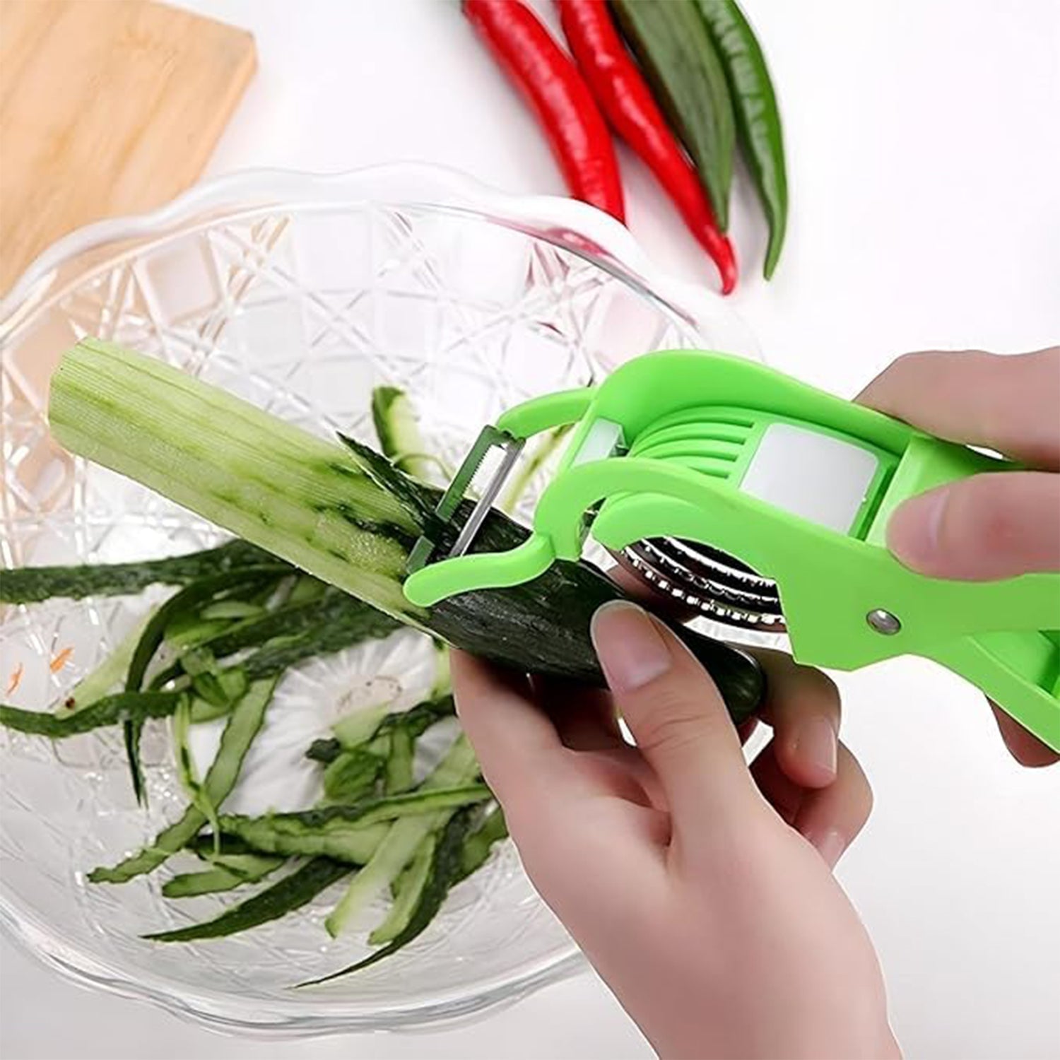 2-in-1 Multipurpose Handheld Vegetable Cutter Wukusy