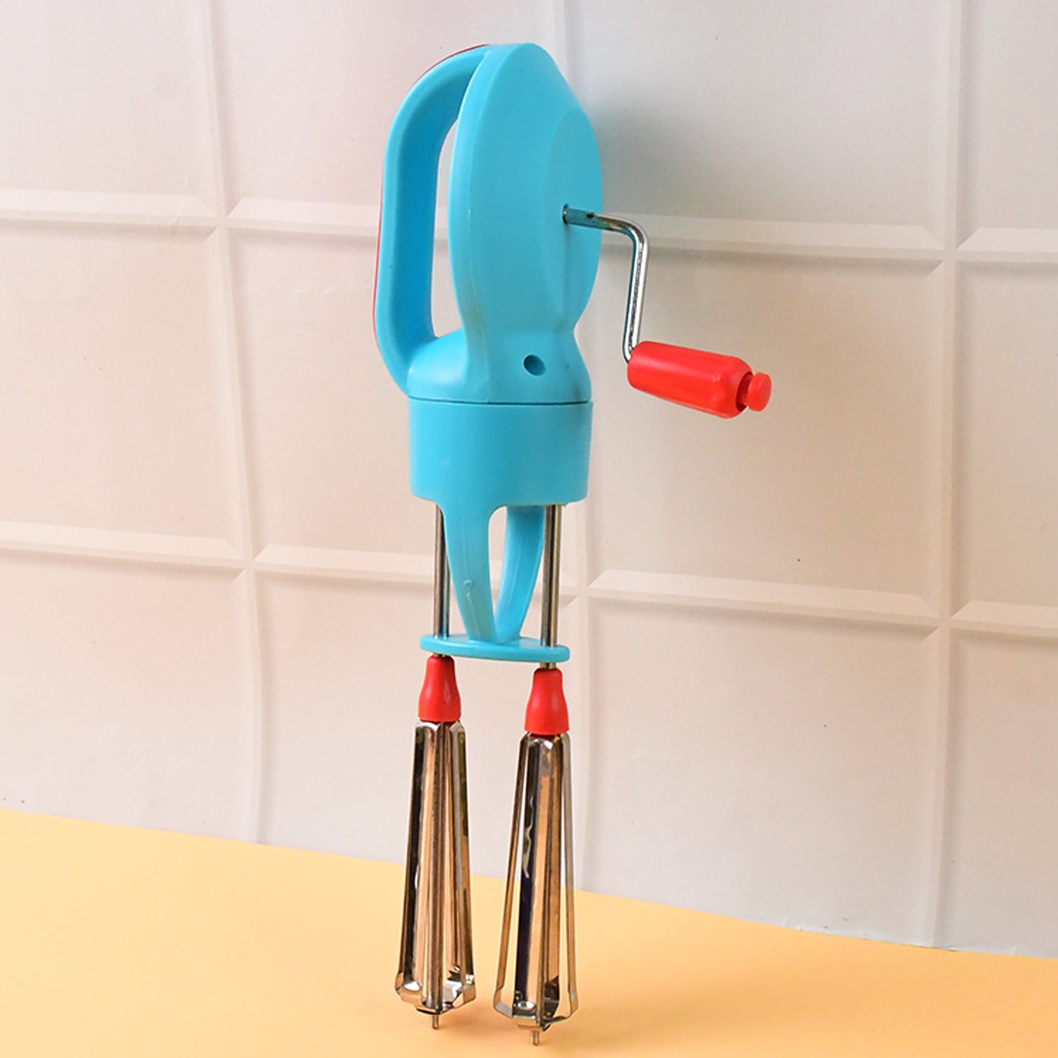 Supermom High-speed Manual Hand Beater With Dual Stainless Steel Whisks (1 Pc) Wukusy