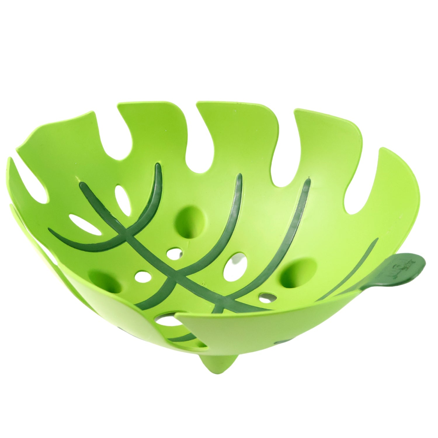 Leaf-shaped Plastic Fruit Basket (1 Pc) Wukusy