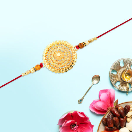Golden Flower Rakhi Wukusy