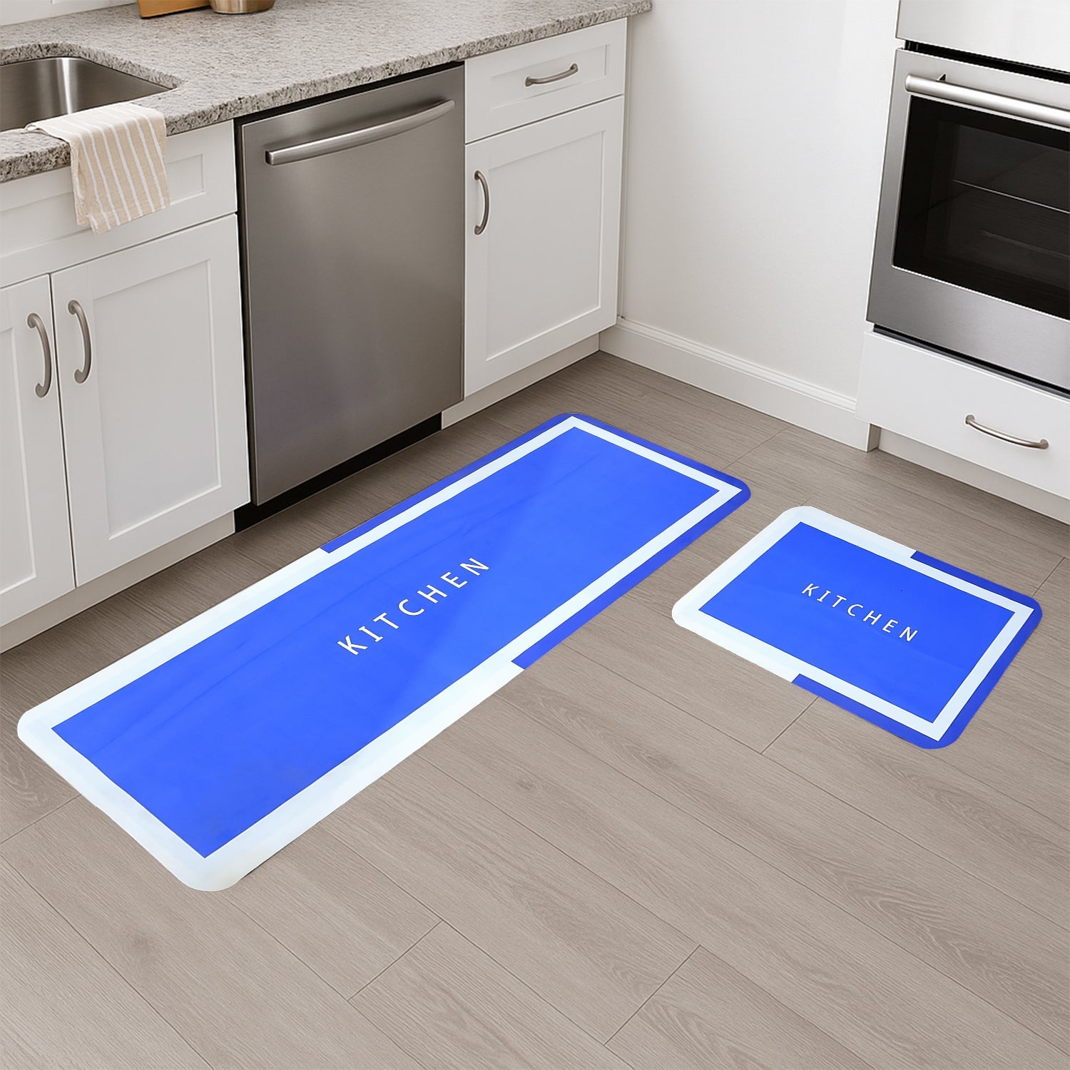Premium Anti-slip Kitchen Floor Mat  (1 Set) Wukusy