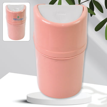 Mini Trash Can Dustbin Plastic Garbage Can With Lid (1 Pc) Wukusy