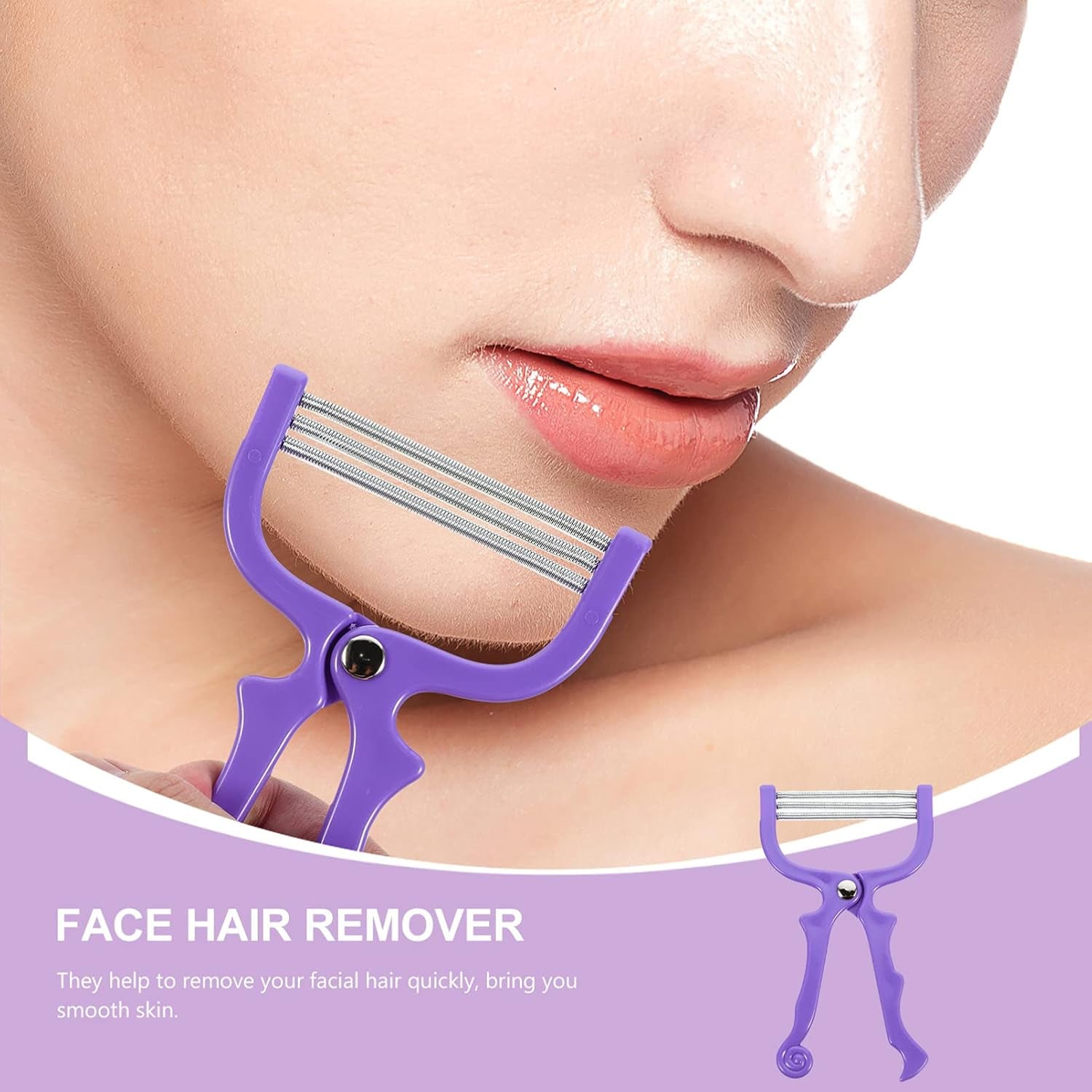 Facial Hair Remover Depilator Threading Hair Removal Face (1 Pc) Wukusy