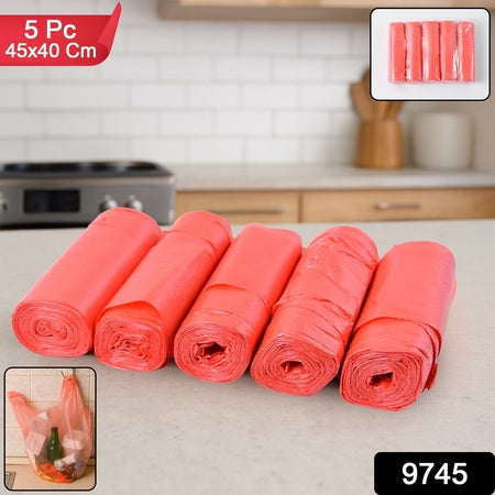Heavy Duty Garbage Bags 45 X 40 Cm - (5 Pc) Wukusy