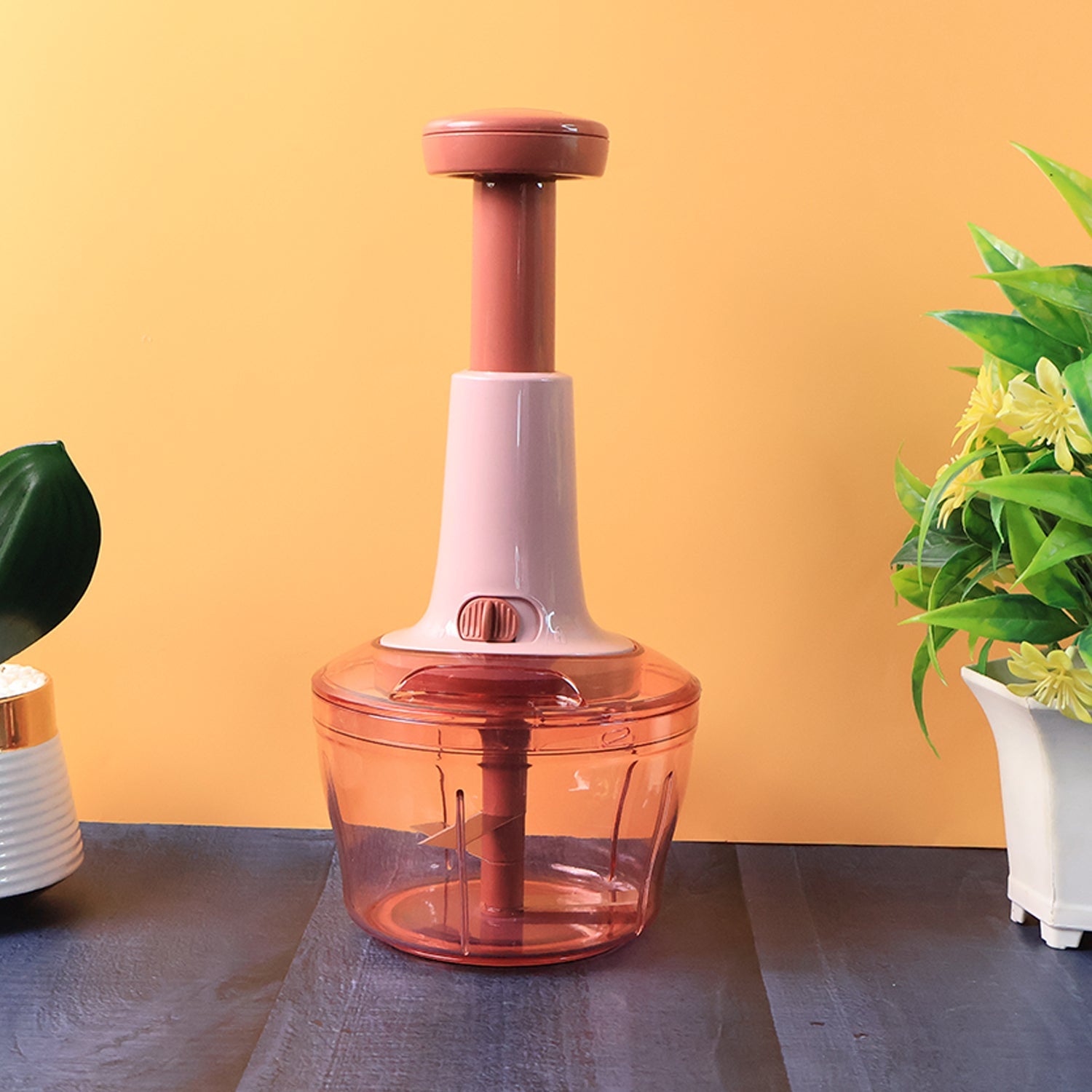 Apex Smart Manual Vegetable  Fruit Chopper With 800 Ml Capacity Wukusy