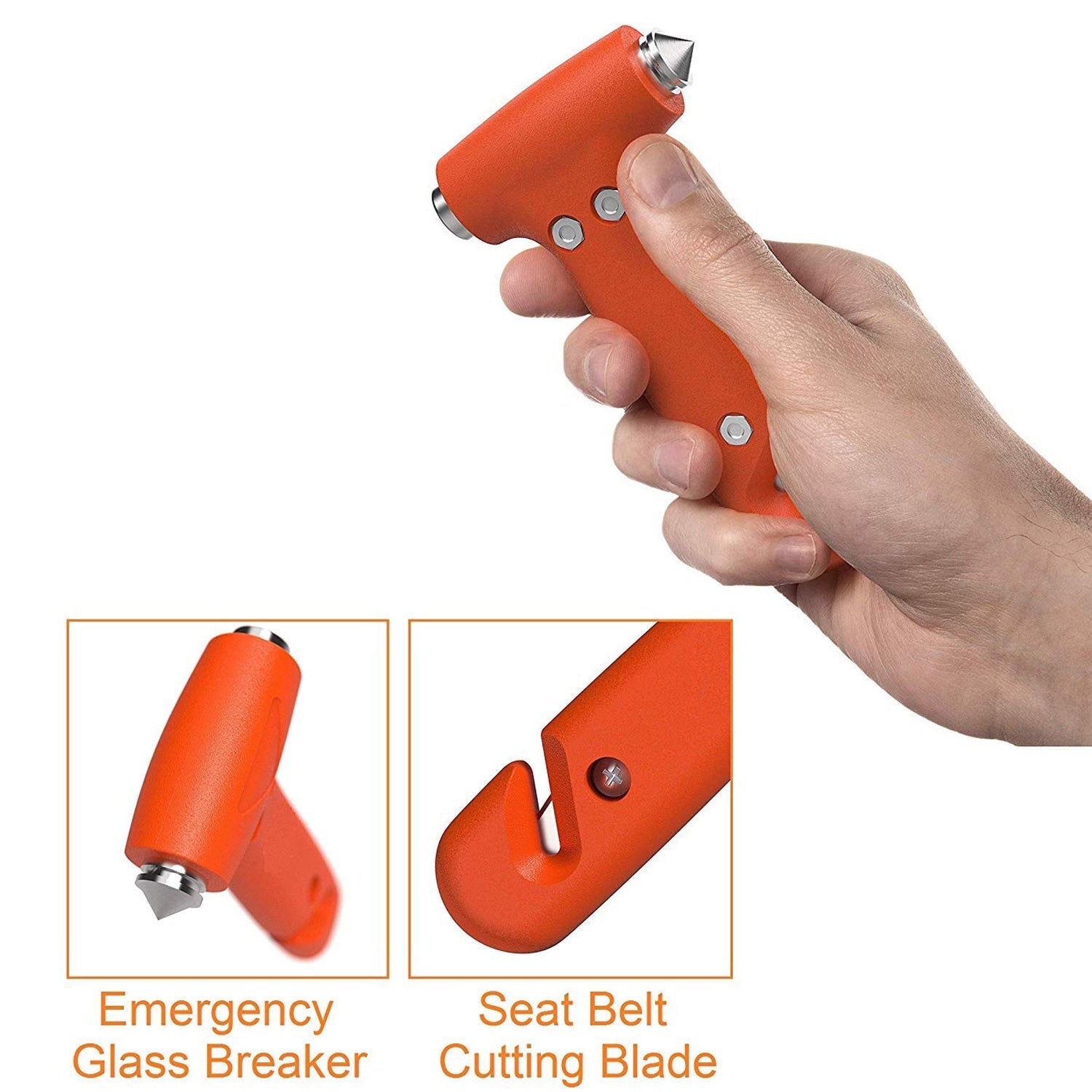 9393 Car Safety Hammeremergency And Rescue Toolcar Window Breaker And Seatbelt Cuttersafety Hammer Emergency Rescue Toolcar Window Breaking Seat Belt Cutter (1 Pc) Wukusy