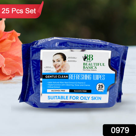 Refreshing Wet Wipes For Face  Facial Cleansing  Refreshing  Skin Hydration Soothing For Skin  Ph Balance  Alcohol Free  Nourishing With Fruit Extract  25 Wipes Wukusy