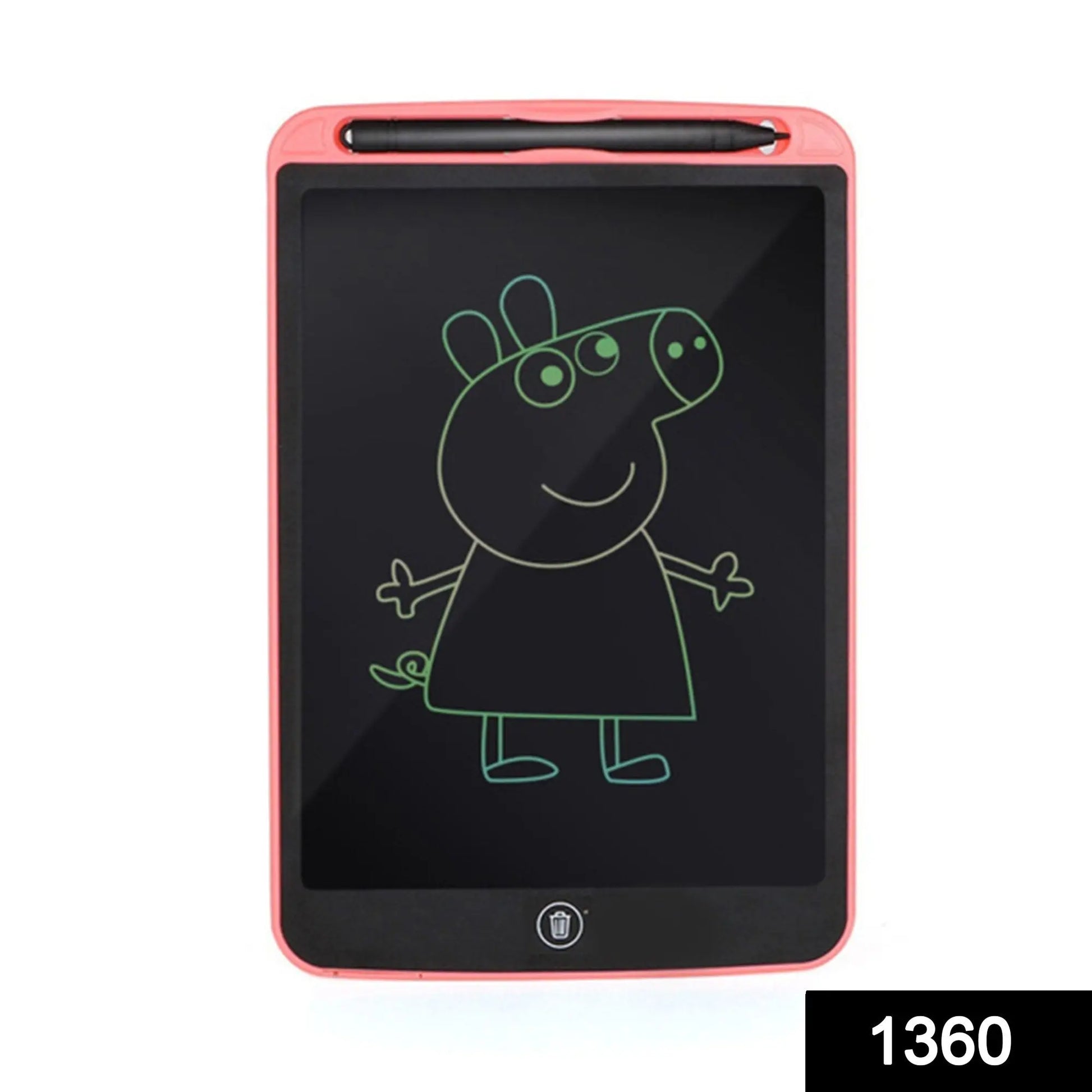 1360 LCD Writing Tablet for Kids & Adults 8.5-Inch , Portable Digital Drawing & Notepad with Stylus, Lock & Erase Button Wukusy