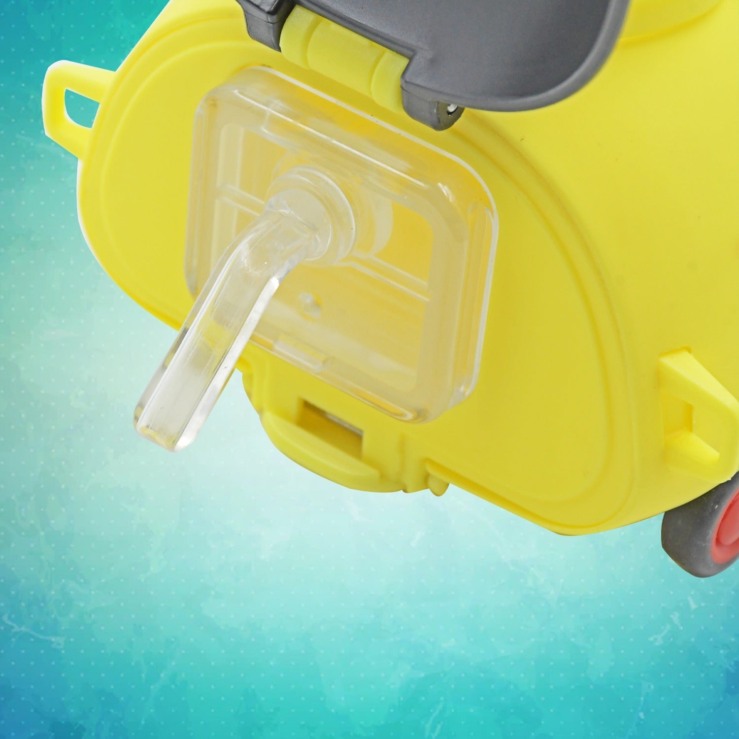 8822 Cute Plastic Bug Shape Water Bottle With Adjustable Shoulder Strap 4 Wheel   Straw Portable Drinking Cup Water Bottle For Kids  Water Bottle  Return Gift For Kids  Water Bottle With Straw  School Kinds Water Bottle (1 Pc) Wukusy