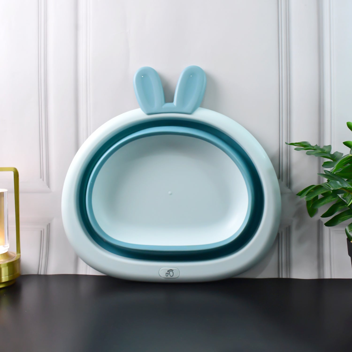 Foldable Multipurpose Collapsible Basin With Bunny Ear Handle Wukusy