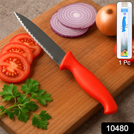 Stainless Steel Serrated Kitchen Knife (1 Pc) Wukusy