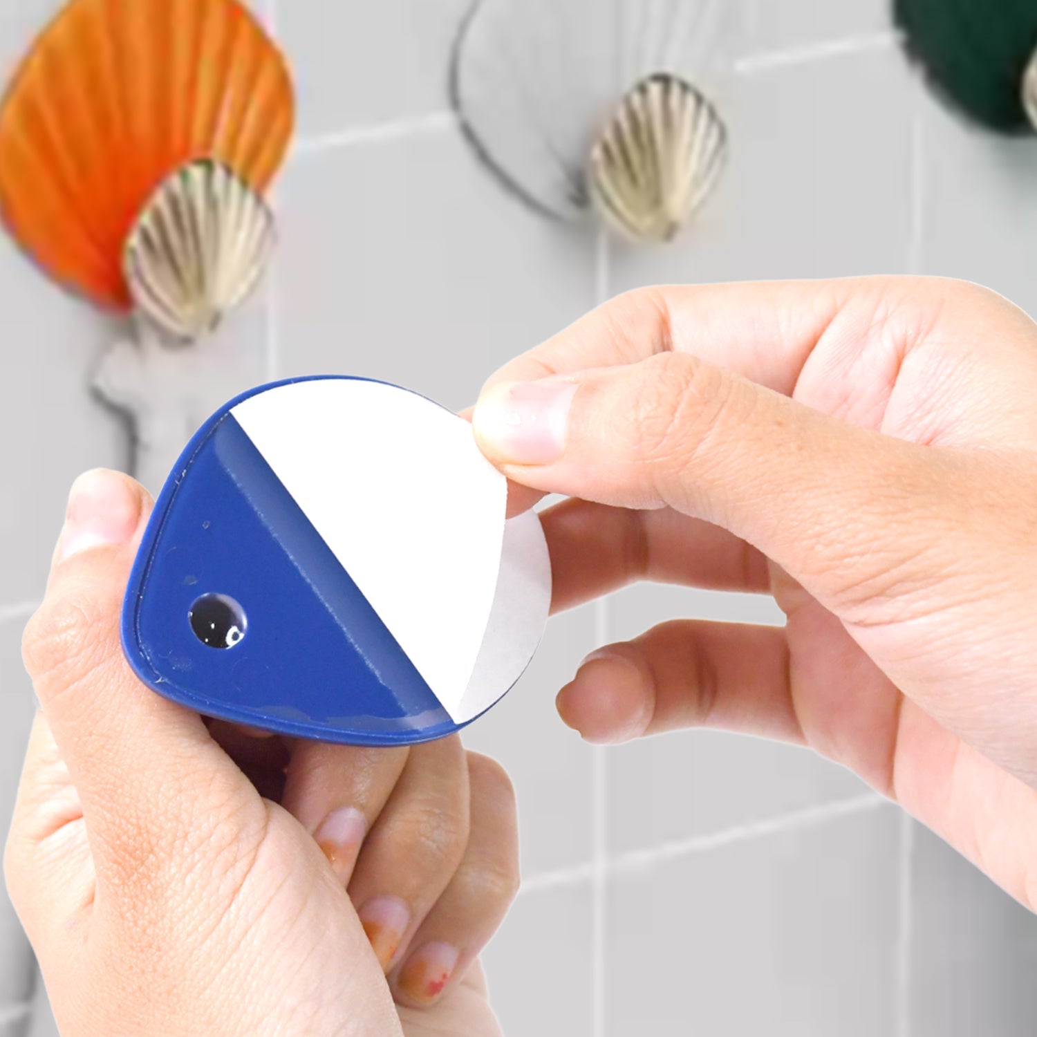 Self Adhesive Wall Hooks Waterproof Adhesive Sticky Stylish Hooks (4 Pc) Wukusy