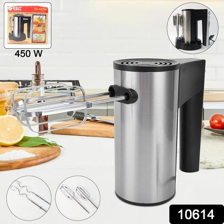 Orbit Stainless Steel Electric Hand Mixer - 450w Wukusy