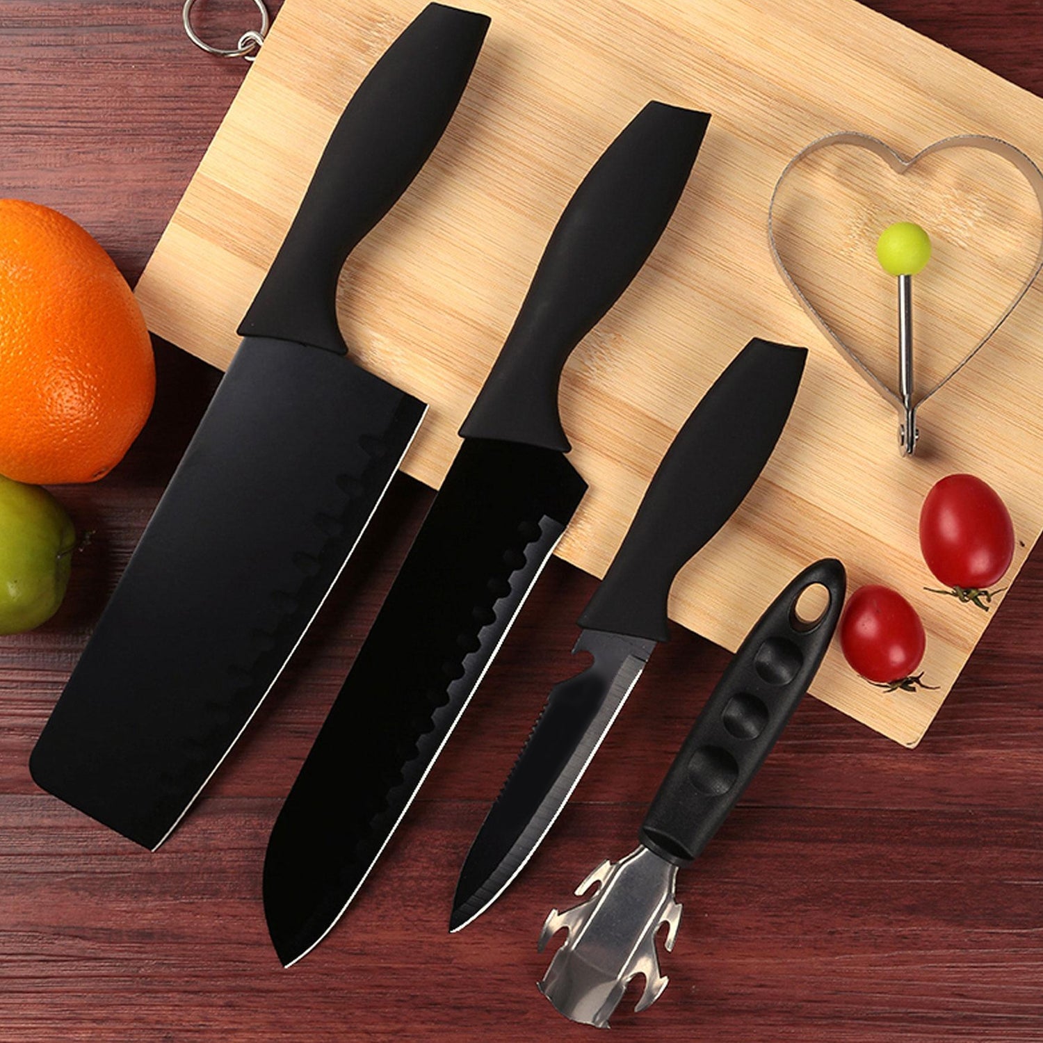 5910 5-piece Forged Kitchen Chef Cutlery Stainless Steel Knife Set Chopping Knife Chef Knife Utility Knife Butcher Knife (5pc) Wukusy