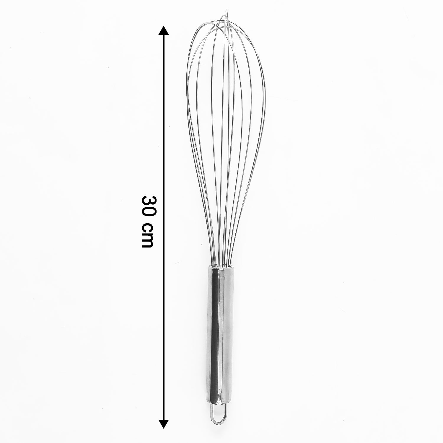 Large Stainless Steel Balloon Whisk  Heavy-duty Kitchen Tool (30cm  1 Pc) Wukusy