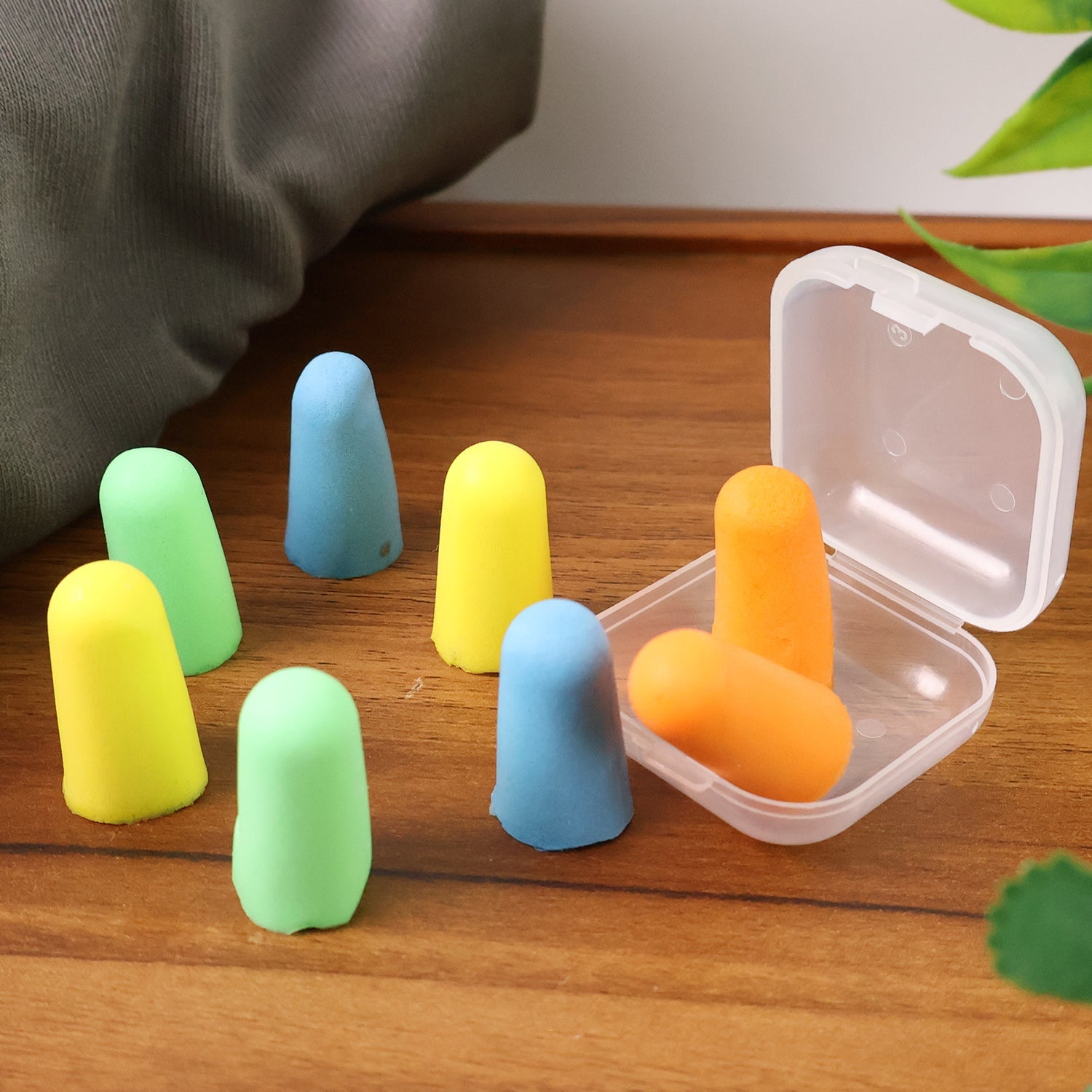 Soft Foam Noise-cancelling Earplugs 4 Pairs Wukusy