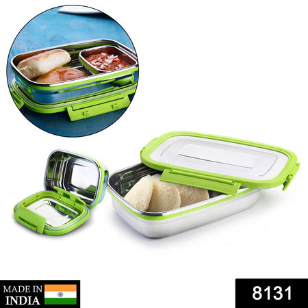 8131 Stainless Steel Lunch Pack For Office  School Use Wukusy