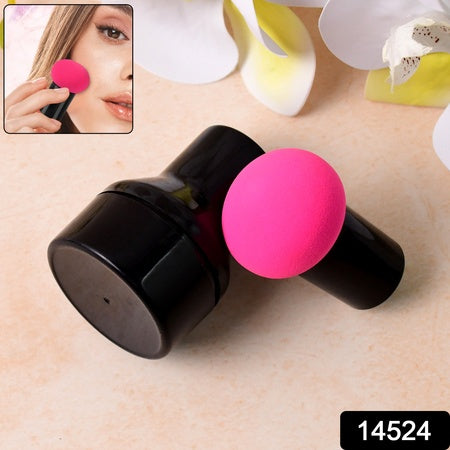 Professional Makeup Sponge Puff With Handle (1 Pc) Wukusy