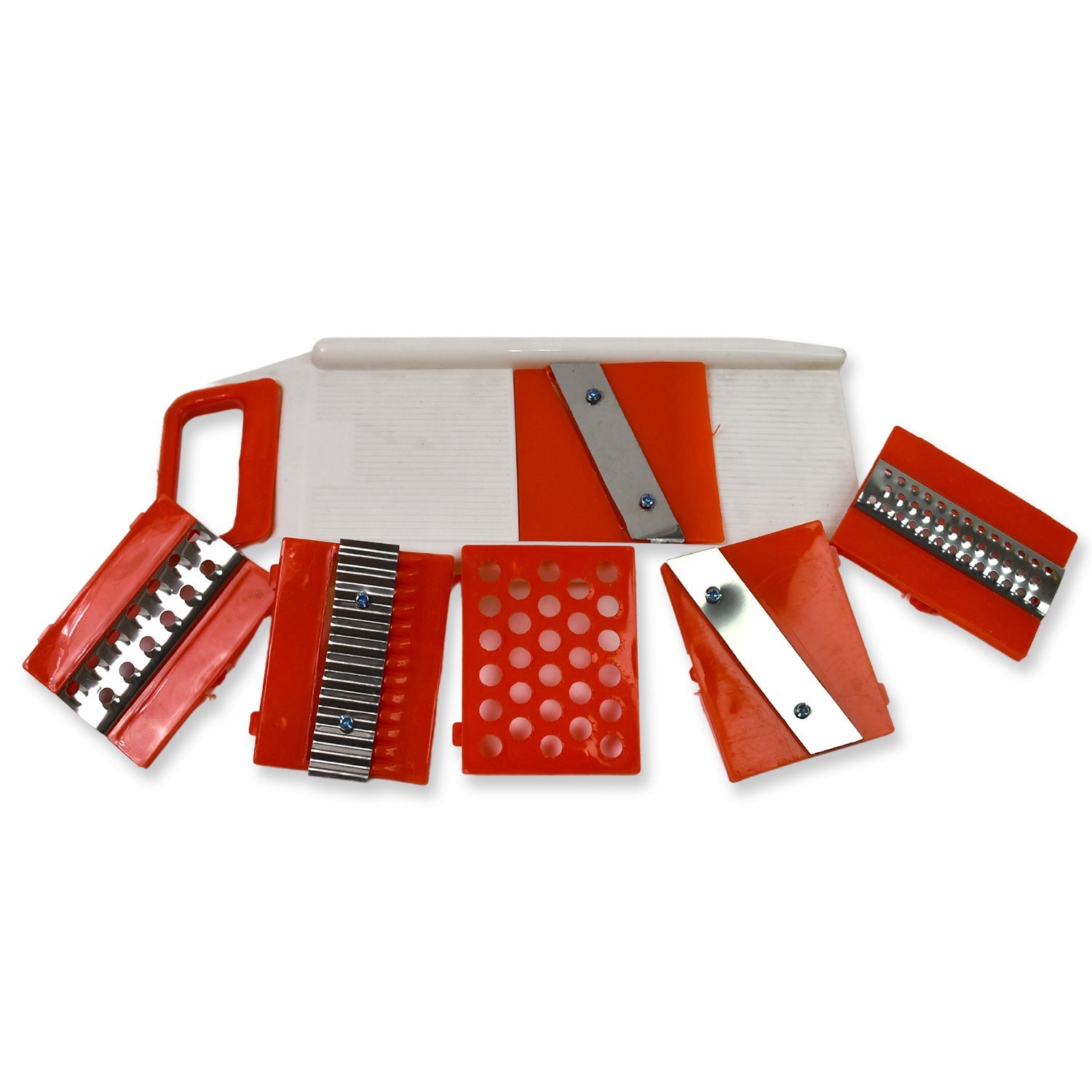 Plastic 6 In 1 Vegetables Slicer Cutter And Fruit Dicer Grater (1 Set) Wukusy