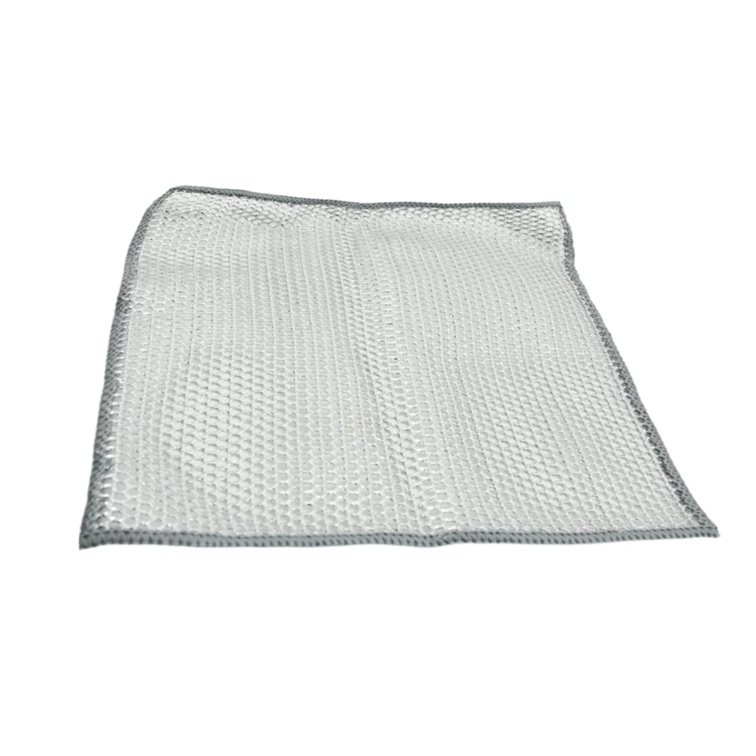 5564 Double-sided Multipurpose Microfiber Cloths Stainless Steel Scrubber Non-scratch Wire Dishcloth Durable Kitchen Scrub Cloth (1 Pc  20x20 Cm) Wukusy
