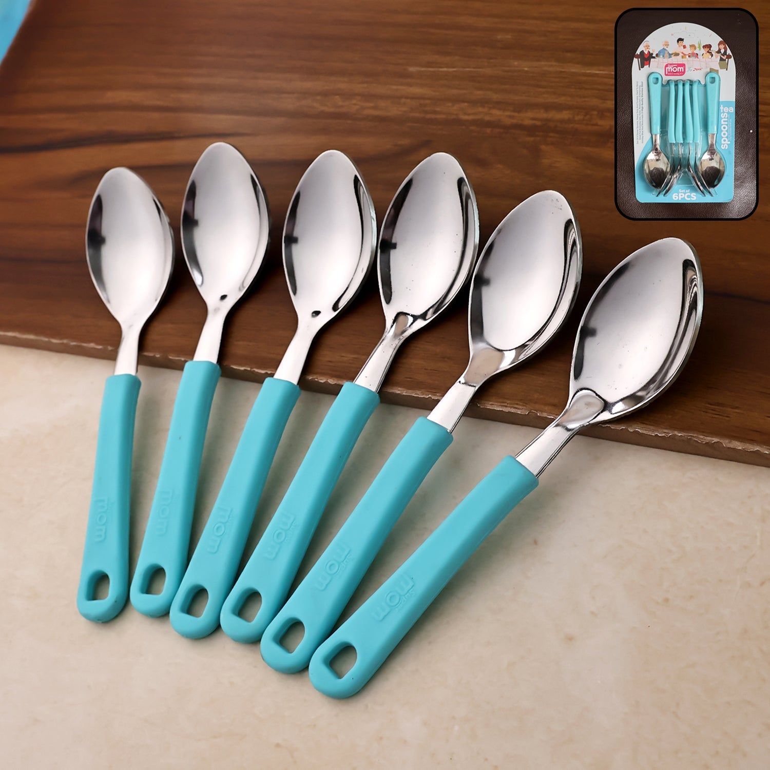 Supermom Stainless Steel Tea Spoon (6 Pc Set) Wukusy