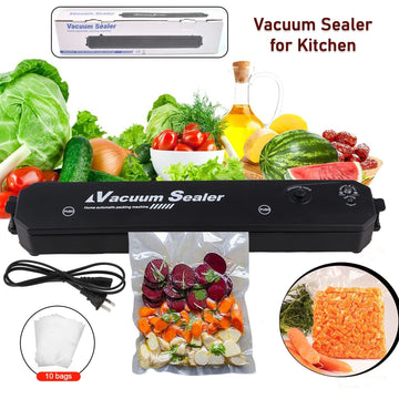 Vacuum Sealer Machine With 10 Pcs Bag (1 Set) Wukusy