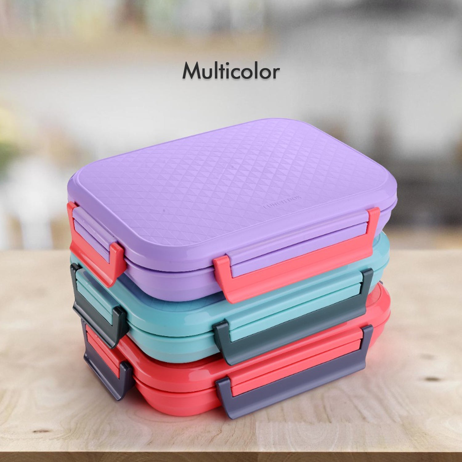 5364 Break Time Lunch Box Steel Plate Multi Compartment Lunch Box Carry To All Type Lunch In Lunch Box  Premium Quality Lunch Box Ideal For Office  School Kids  Travelling Ideal Wukusy