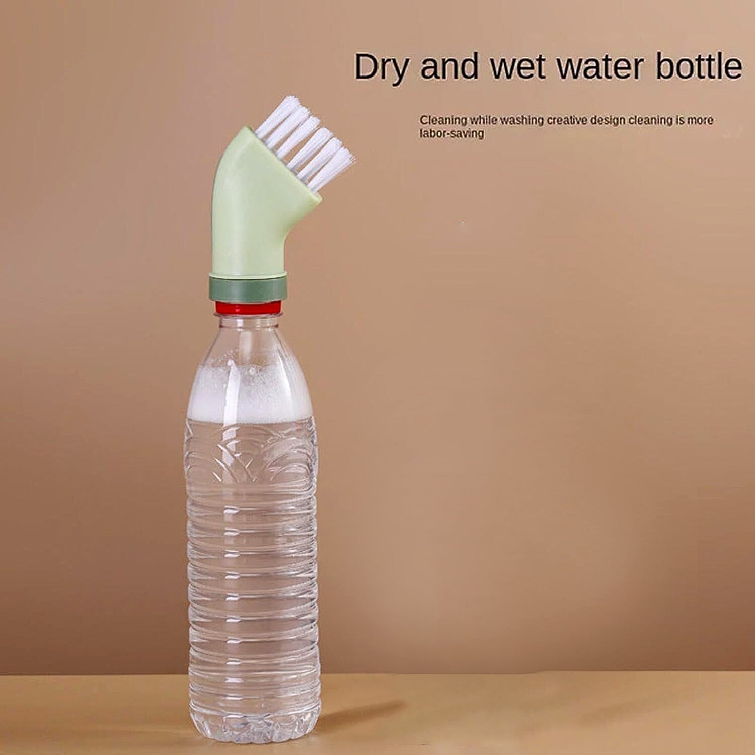 Multipurpose Bottle-connectable Cleaning Brush With Built-in Scraper (1 Pc) Wukusy
