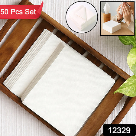 Soft Facial Tissue Paper Napkins Set (50 Pcs Set) Wukusy