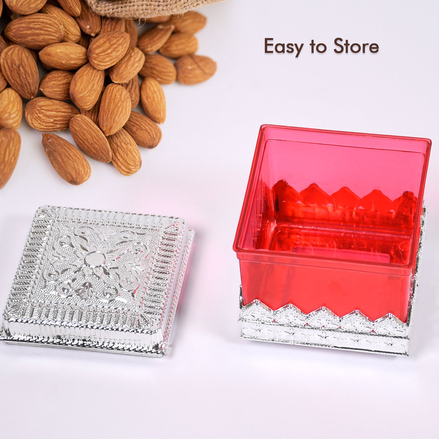 7129 Ruby Dryfruit Storage Container  Attractive Design Box For Home  Gifting  Kitchen Use Wukusy