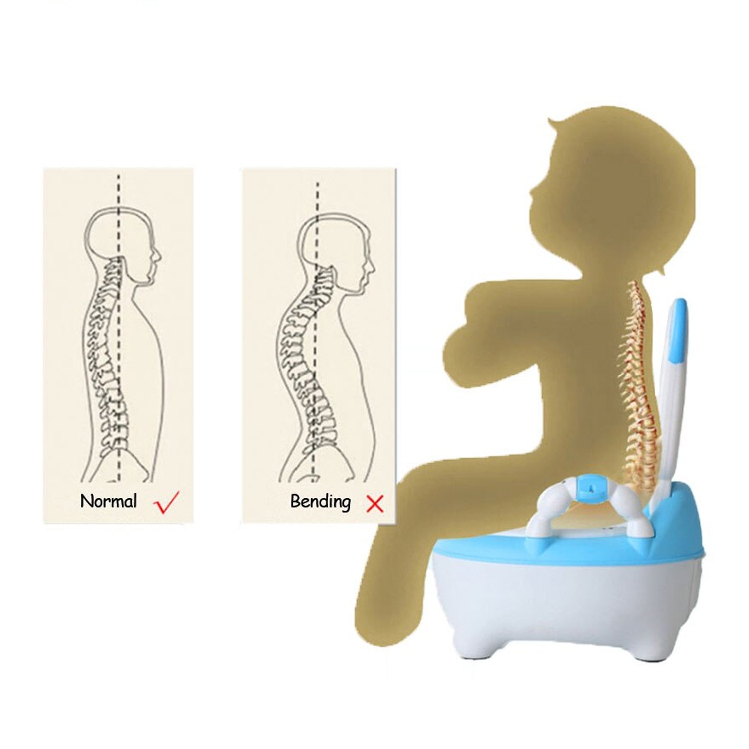 4577 Baby Potty Toilet Baby Potty Training Seat Baby Potty Chair For Toddler Boys Girls Potty Seat For 1+ Year Child Wukusy