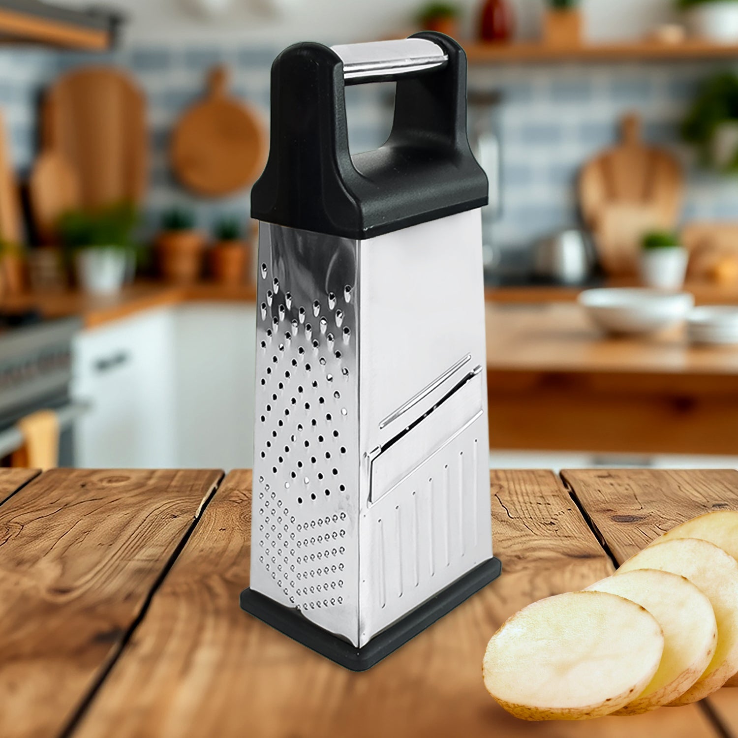 Apex 5-in-1 Master Stainless Steel Multipurpose Slicer And Grater Wukusy