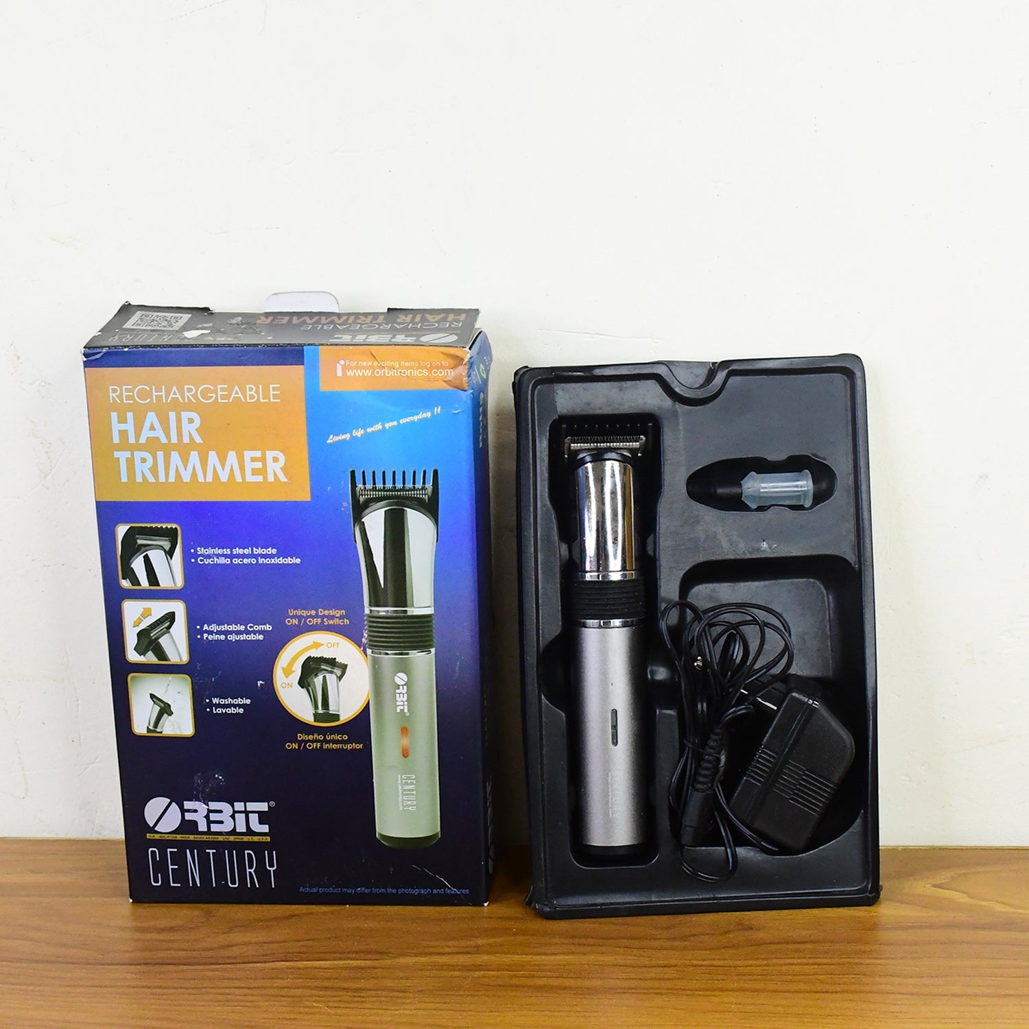 Orbit Rechargeable Hair Trimmer For Men (1 Pc) Wukusy