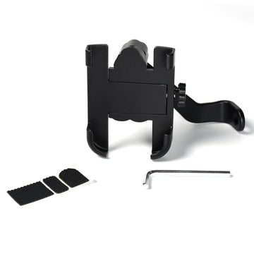 6706 Mobile Phone Holder With Easy Adjustable Rear View Mirror Mount Solid Metal Cradle Stand Suitable For Bike  Mobile Phones Wukusy