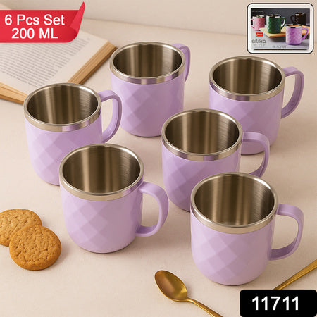 Apex Silika Approx 200 Ml Tea Cup (6 Pc) Wukusy