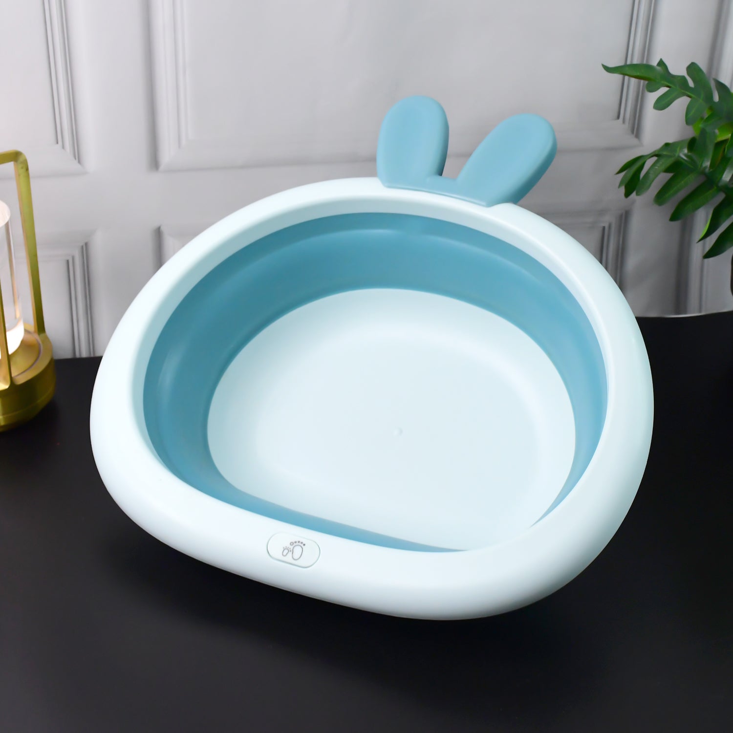 Foldable Multipurpose Collapsible Basin With Bunny Ear Handle Wukusy