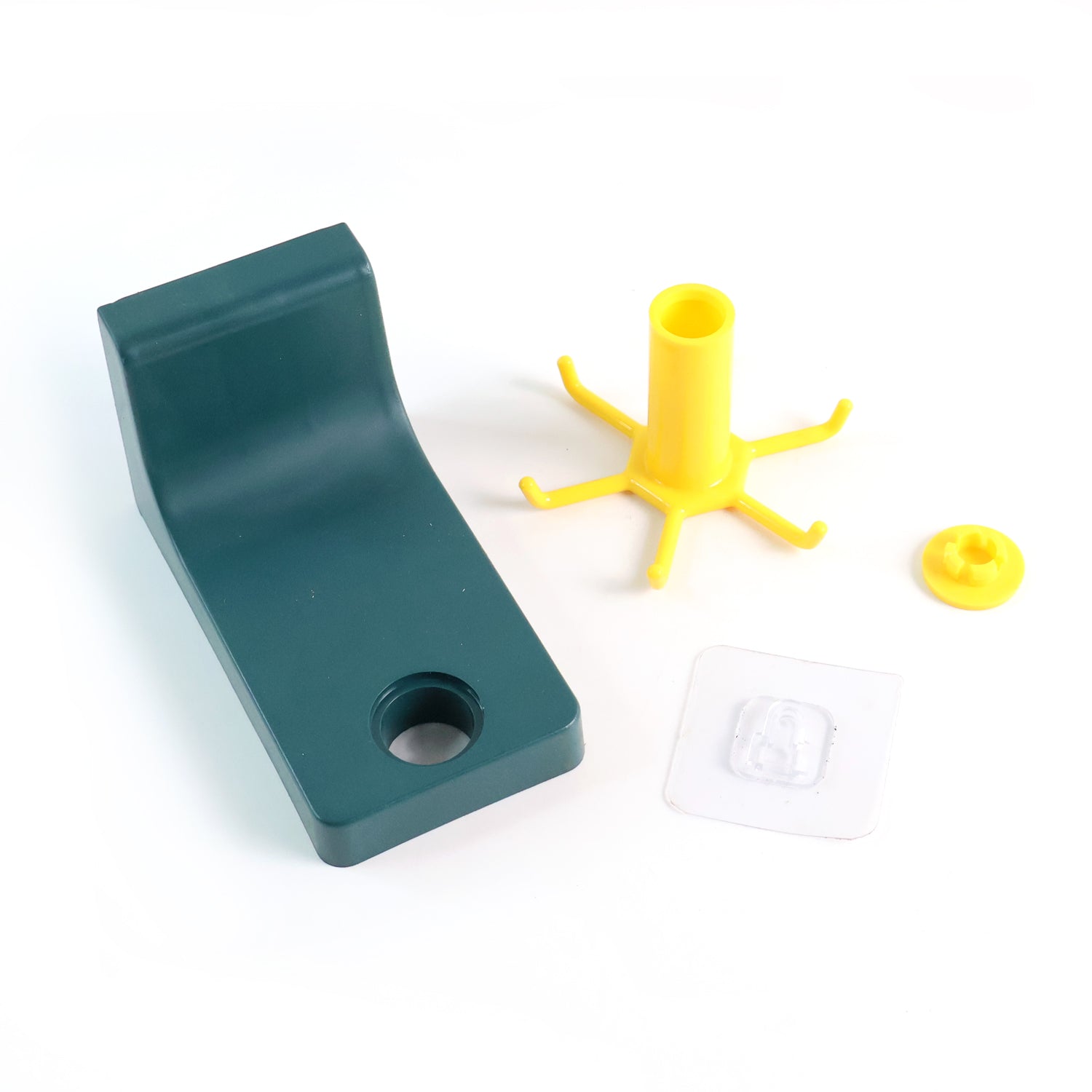 4605 360 Degree Rotating Self Adhesive Plastic Wall Hook Hanger Multifunctional Hanger With 6 Heavy Duty Claw Hooks Wukusy