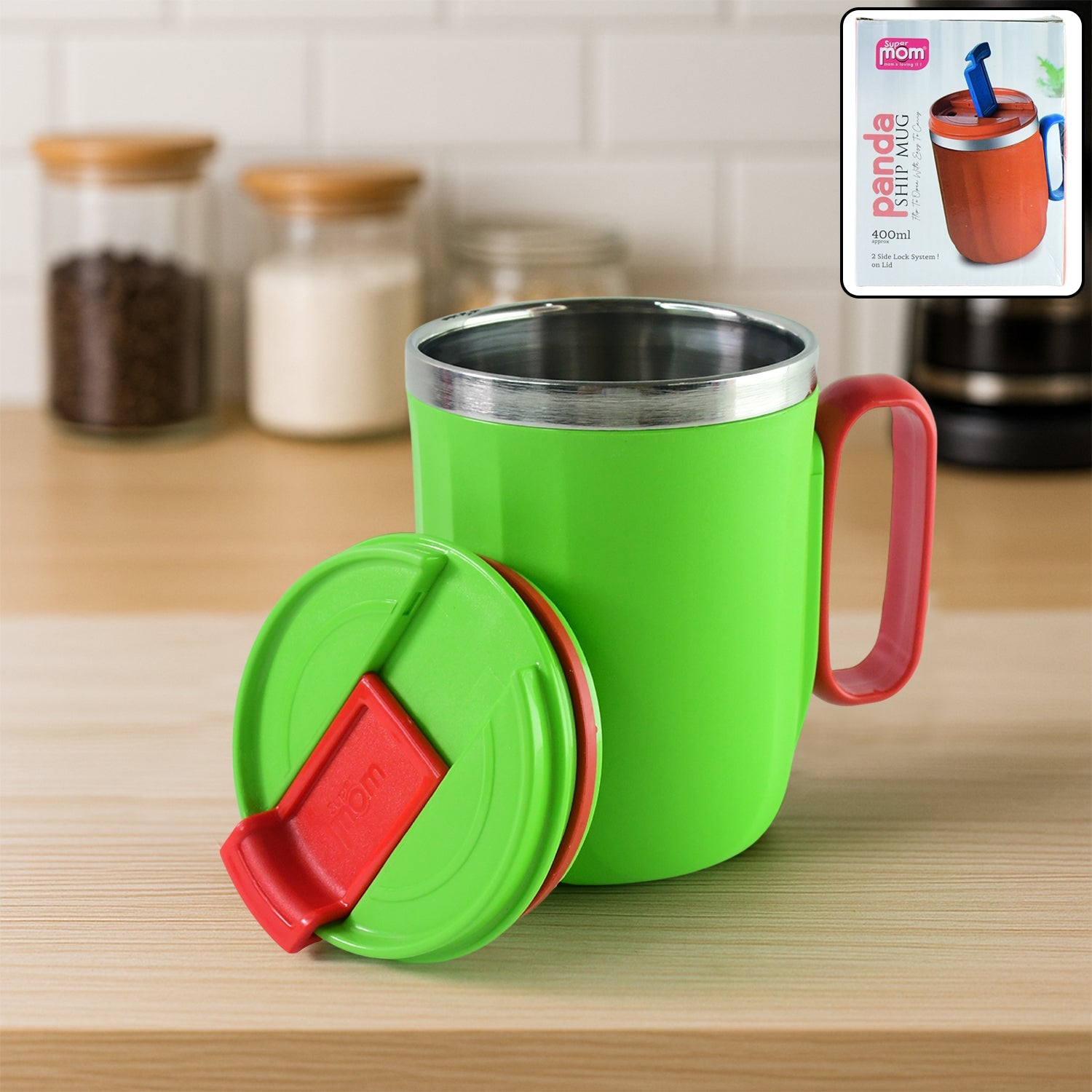 Supermom Panda Ship Mug (400ml  1 Pc) Wukusy