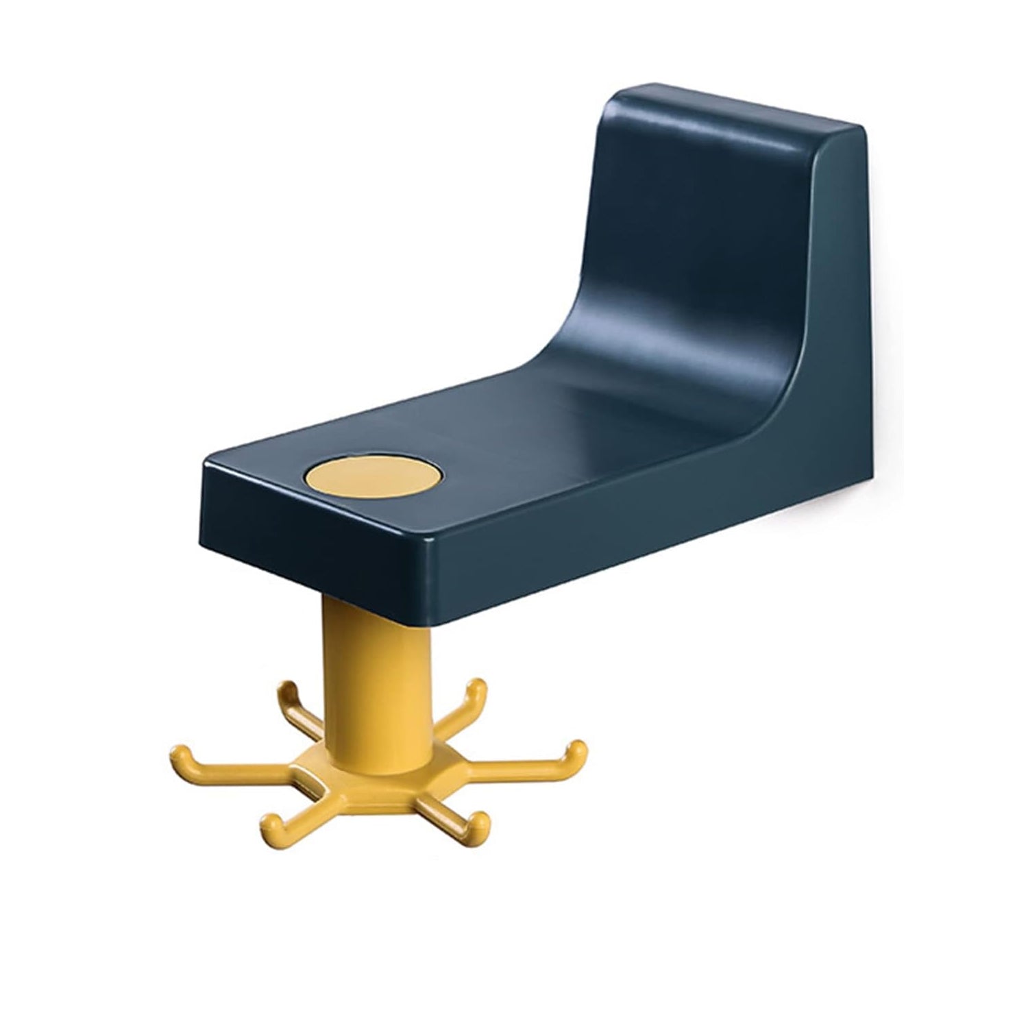 4605 360 Degree Rotating Self Adhesive Plastic Wall Hook Hanger Multifunctional Hanger With 6 Heavy Duty Claw Hooks Wukusy