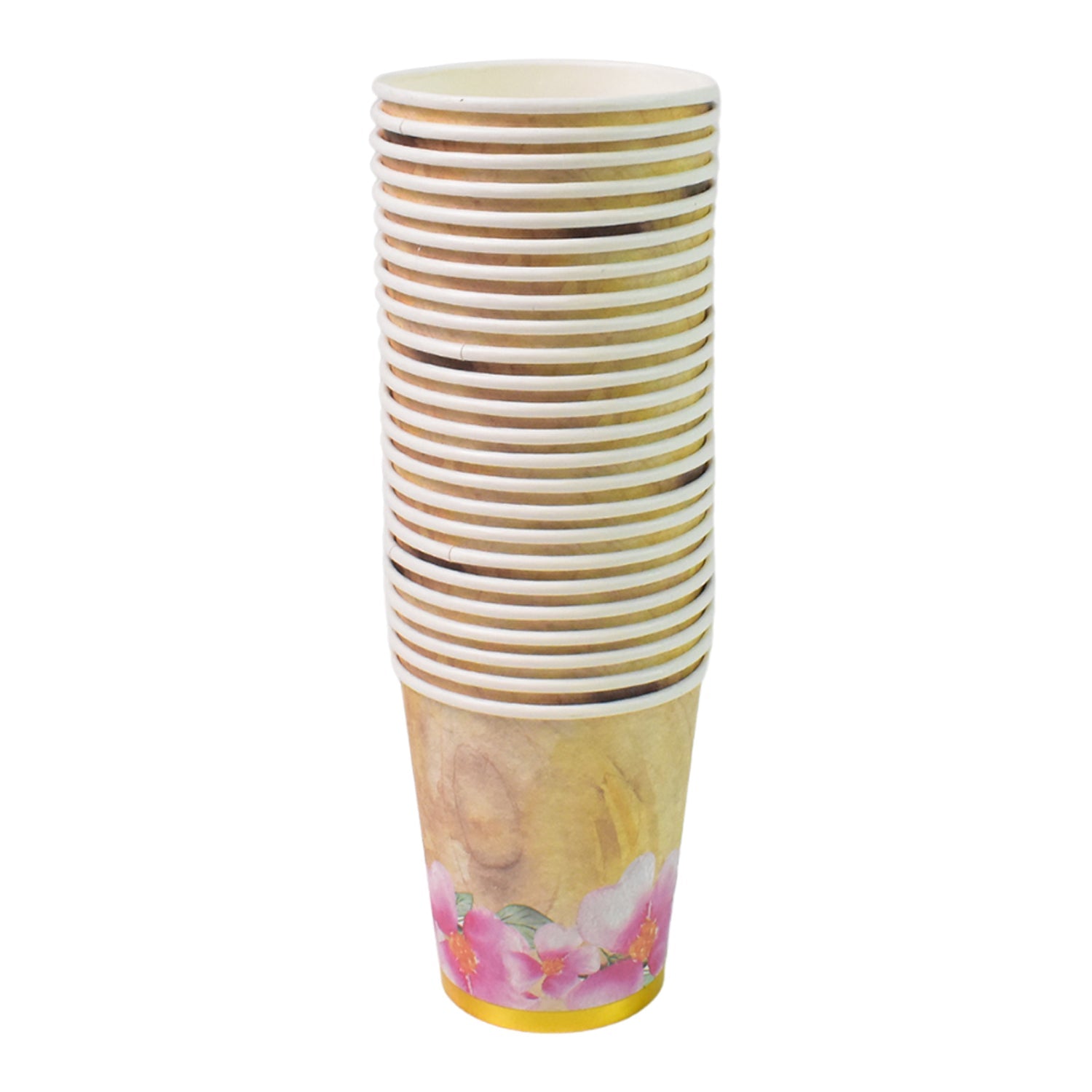 Disposable Paper Cups Disposable Tea Coffee Cups (24 Pcs Set  Mix Color  Design) Wukusy