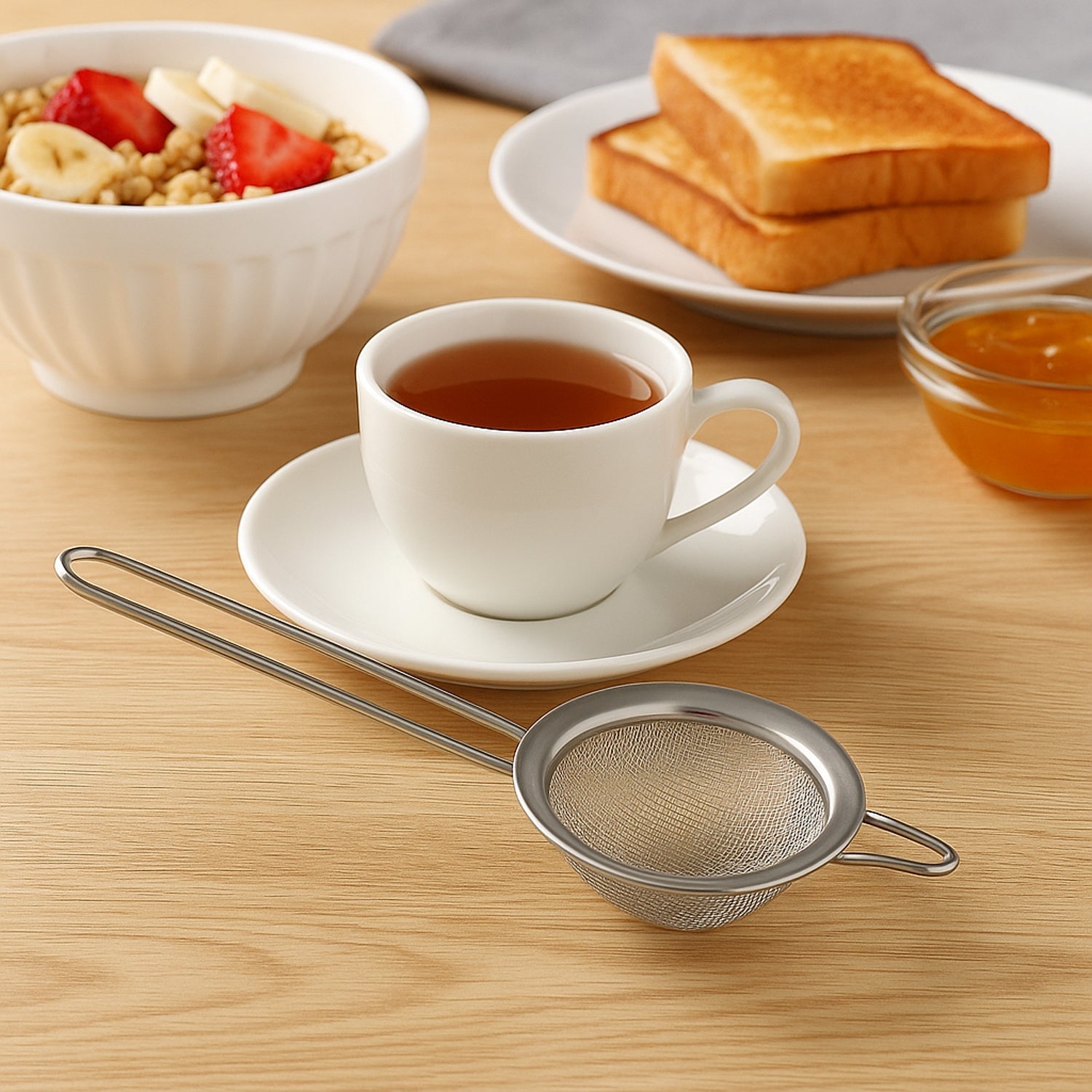 Supermom Slim Stainless Steel Strainer (1 Pc) Wukusy